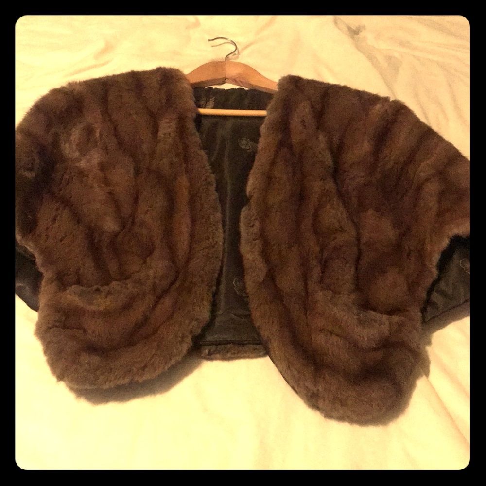 Real fur coat